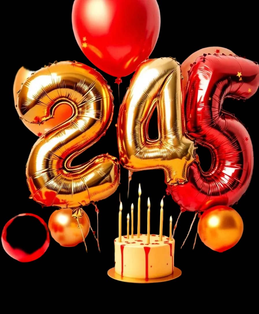 Party balloons, candles and tableware on the shelves at Party Boutiques in Thornhill