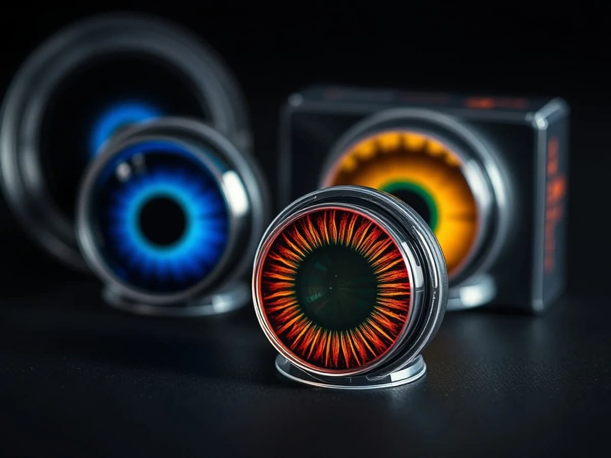 Dramatic Halloween costume contact lenses in a special-effect design for cosplay and events