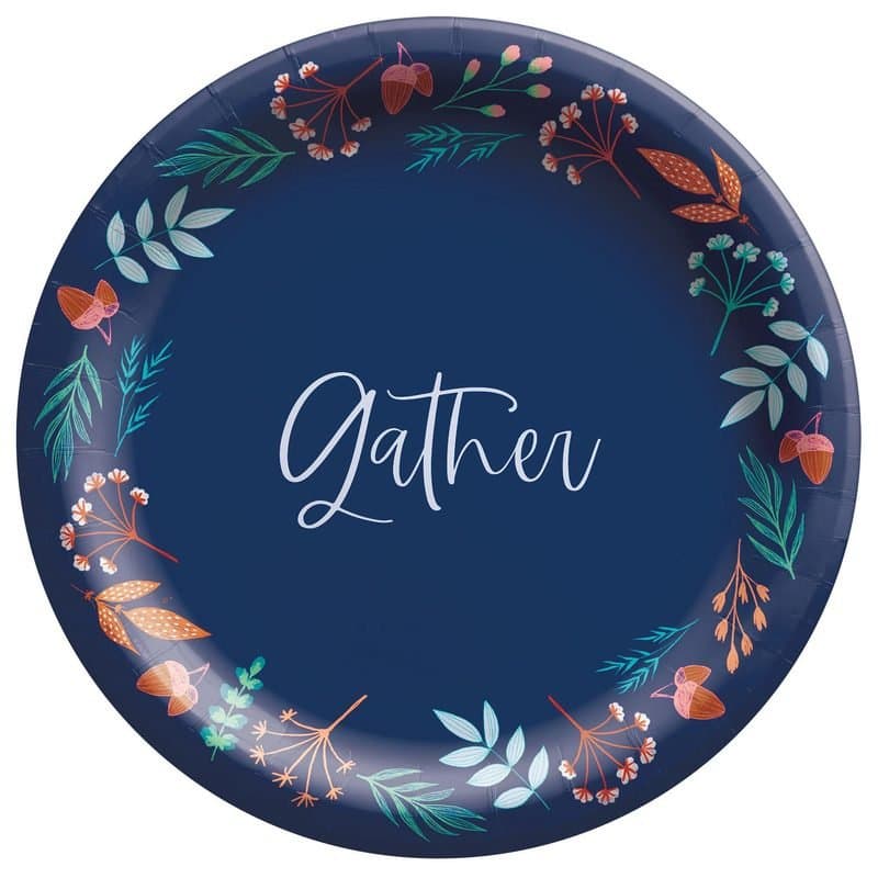 10" Gather for Fall Paper Plates 20 pk
