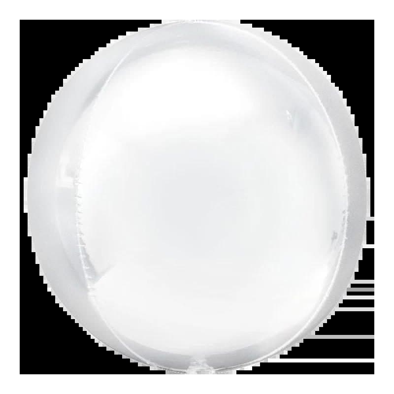 11" Orb Balloon - White Foil Orb Balloon