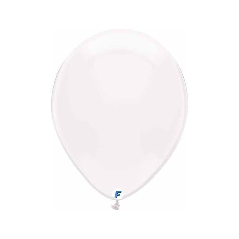 12" Crystal Clear Latex Balloons 50ct