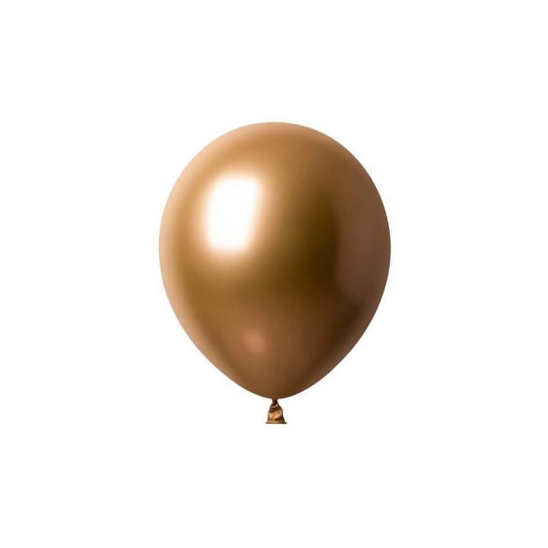 12" Platinum Gold Latex Balloons 50 Ct