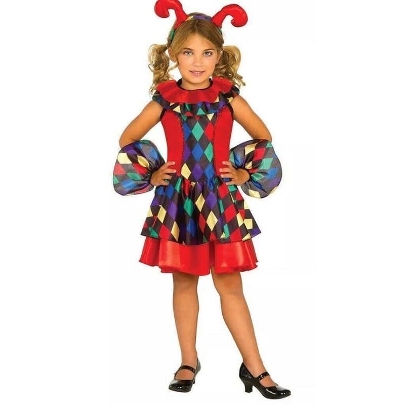 125 / Girl Jester - Kids Costume (Small, 3-4 Years)