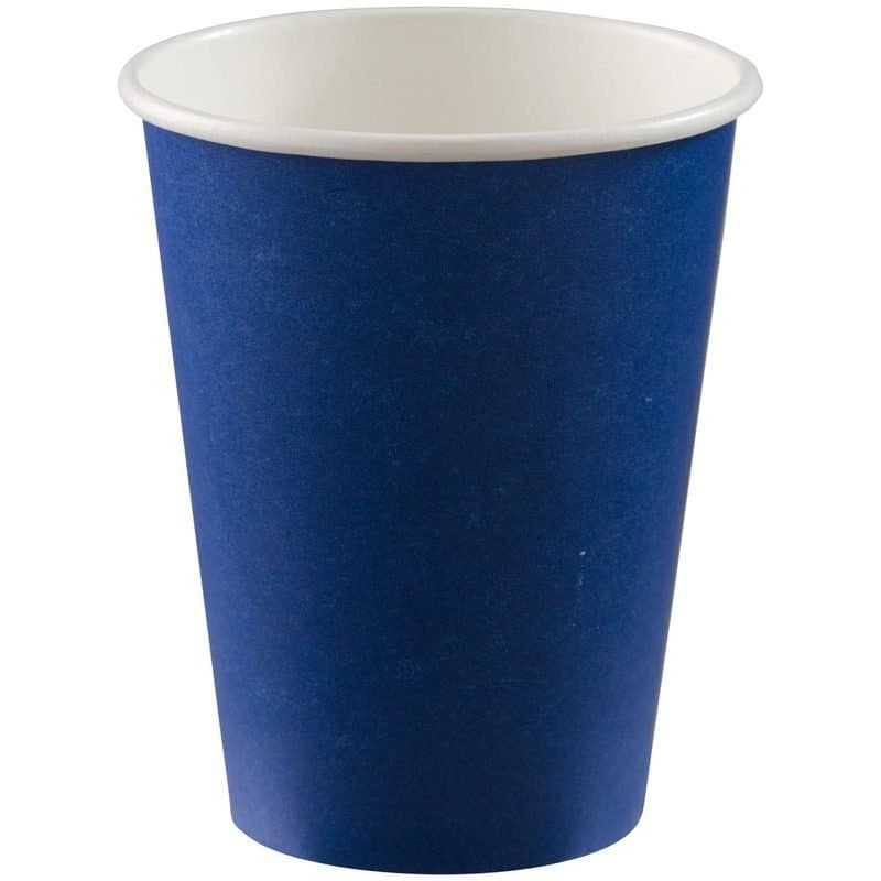 12oz Paper Cups Bright Royal Blue 50ct