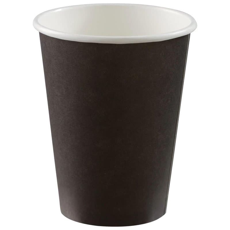 12oz Paper Cups Jet Black 50ct