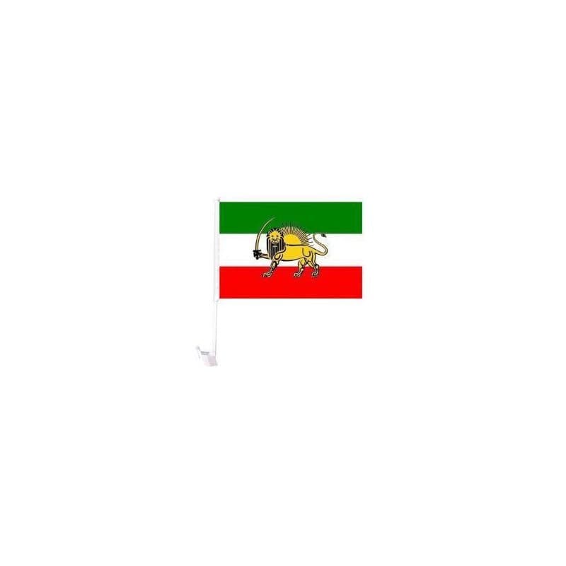 12"x18" Car Window Flag, Heavy Duty Mount - Iran