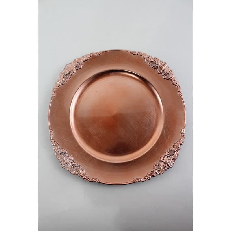 13" Rose Gold Charger Plate