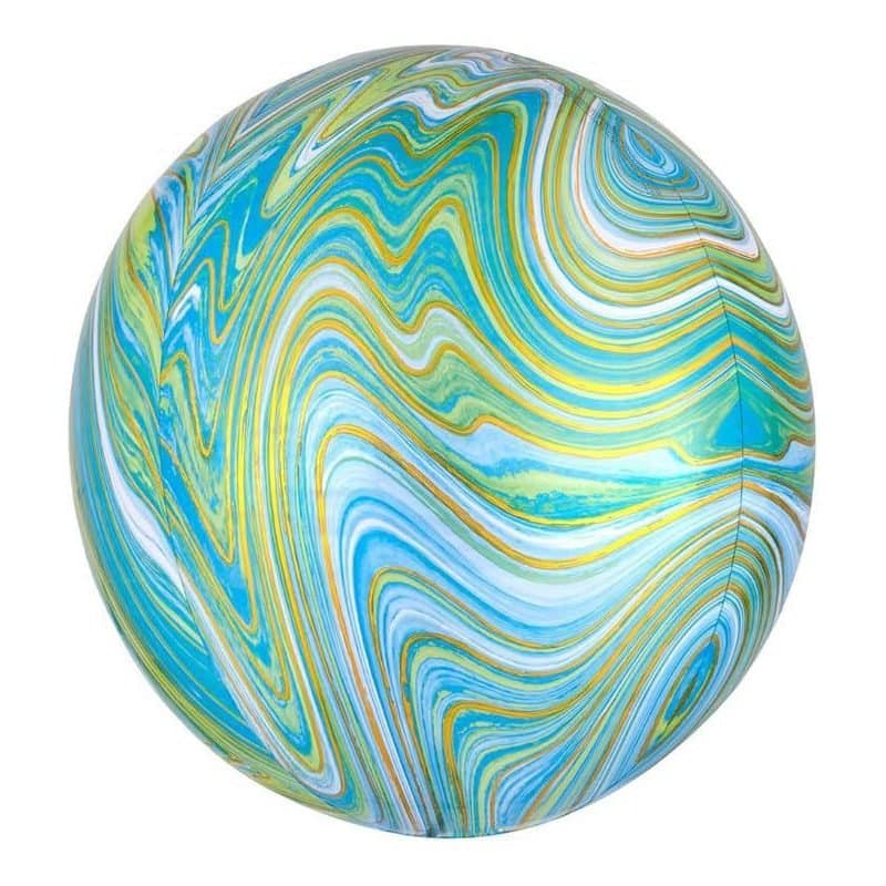 15" Blue/Green/Gold Marblez ORBZ