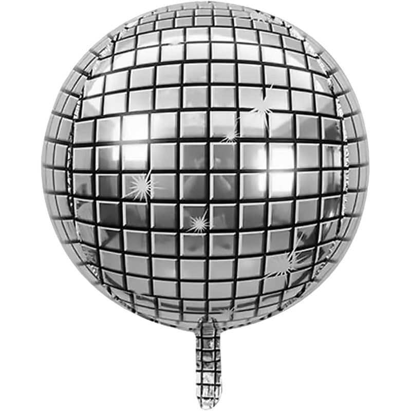 15" Orb Balloon - Disco Ball, Orb Shape