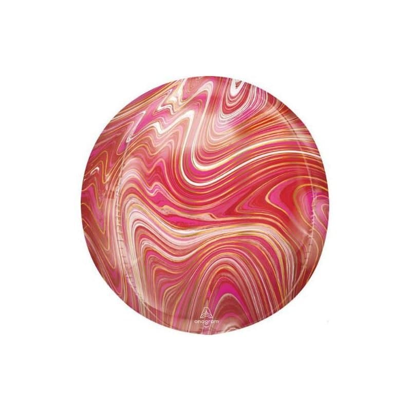 15" Red/Pink/Gold Marblez ORBZ