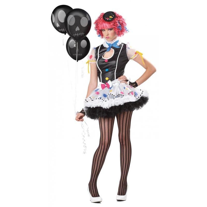 159 / Sassie The Clown - Kids Costume (11-13)