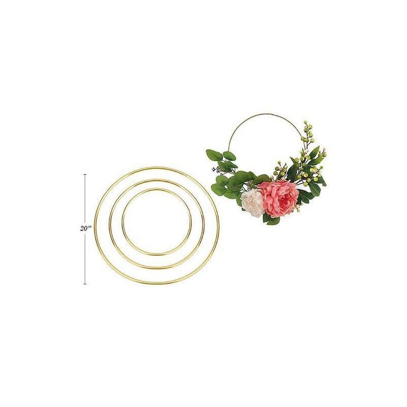 16" Gold Metal Wreath Frame