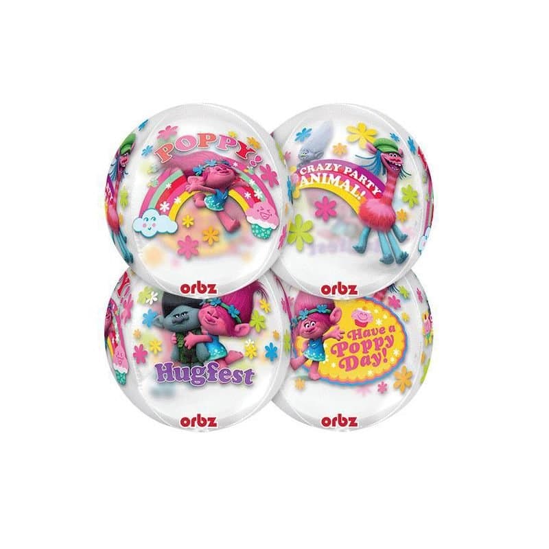 16" Trolls Poppy Clear Orbz