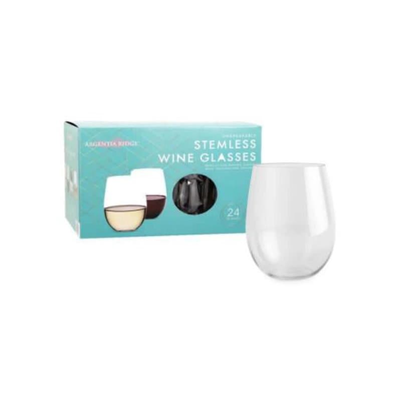 16oz Stemless Wine Glasses 24ct