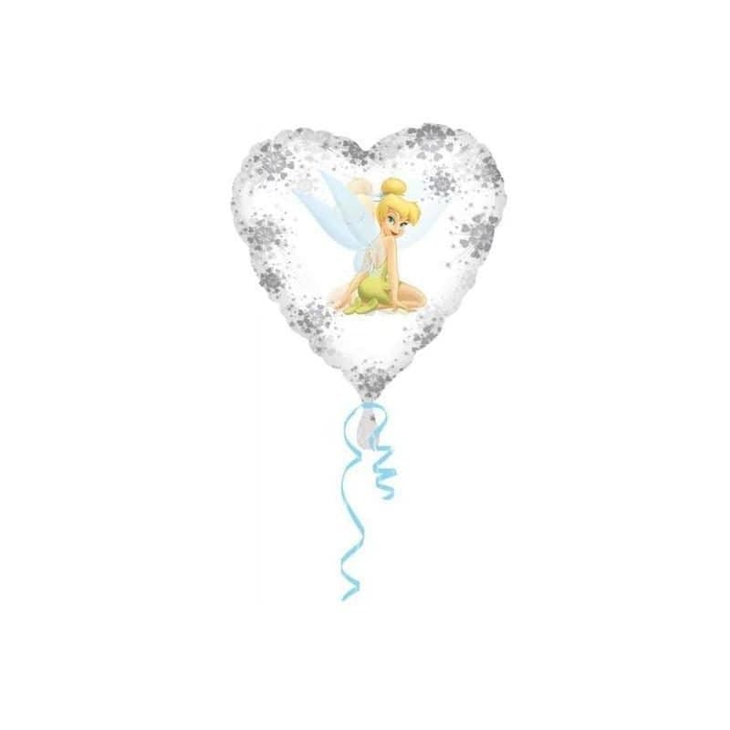 18" Clear Balloon - Tinker Bell, Heart Shaped