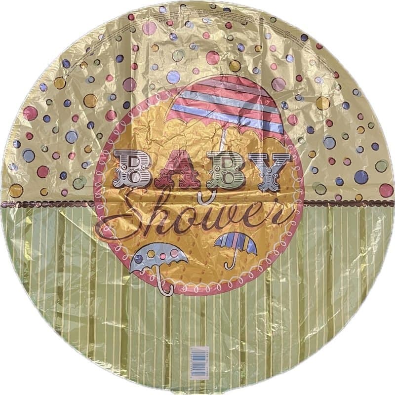 18" Foil Balloon - Baby Shower Umbrella, Round