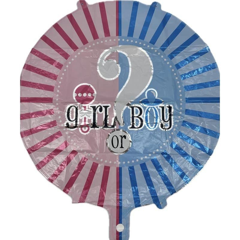 18" Foil Balloon - "Boy or Girl", Round