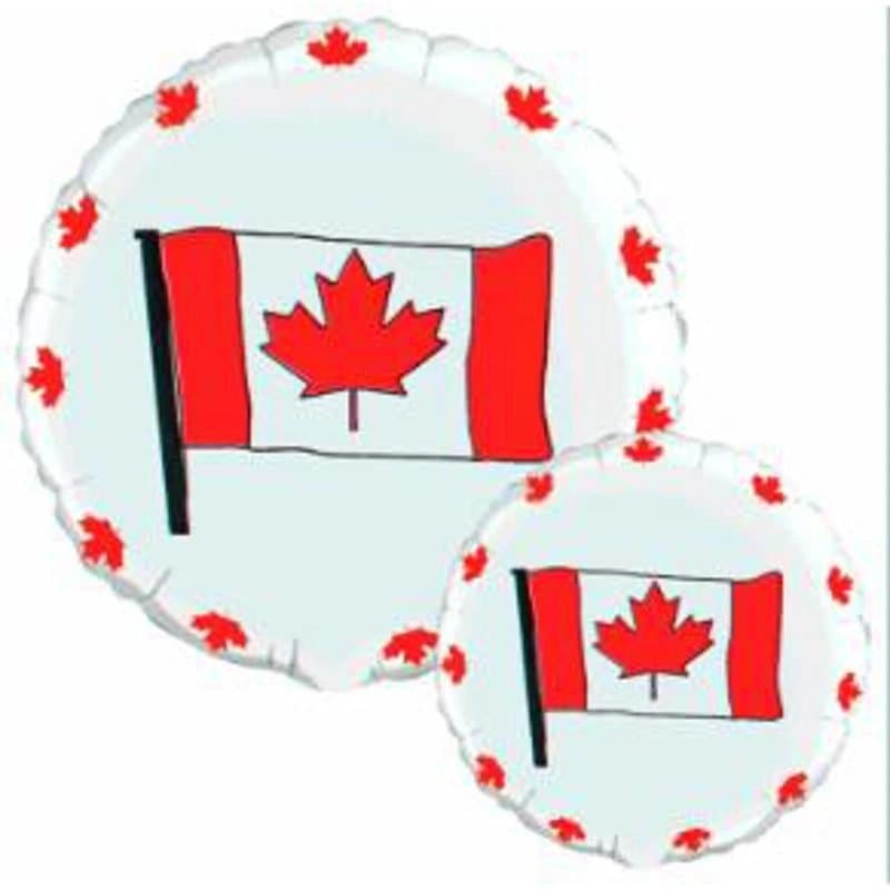 18" Foil Balloon - Canada Flag