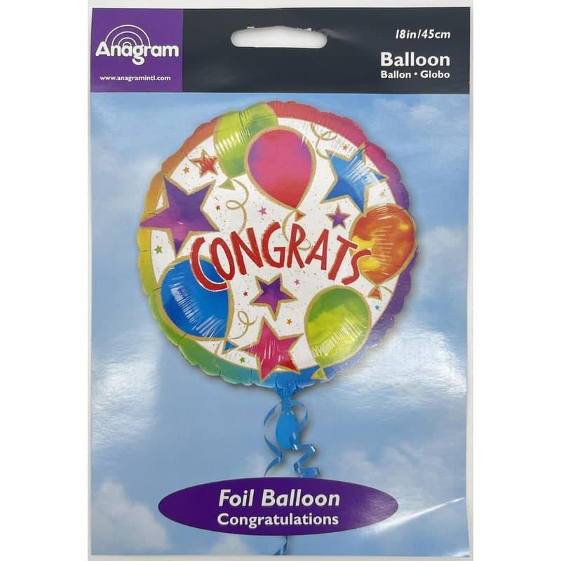 18" Foil Balloon - "Congrats!"