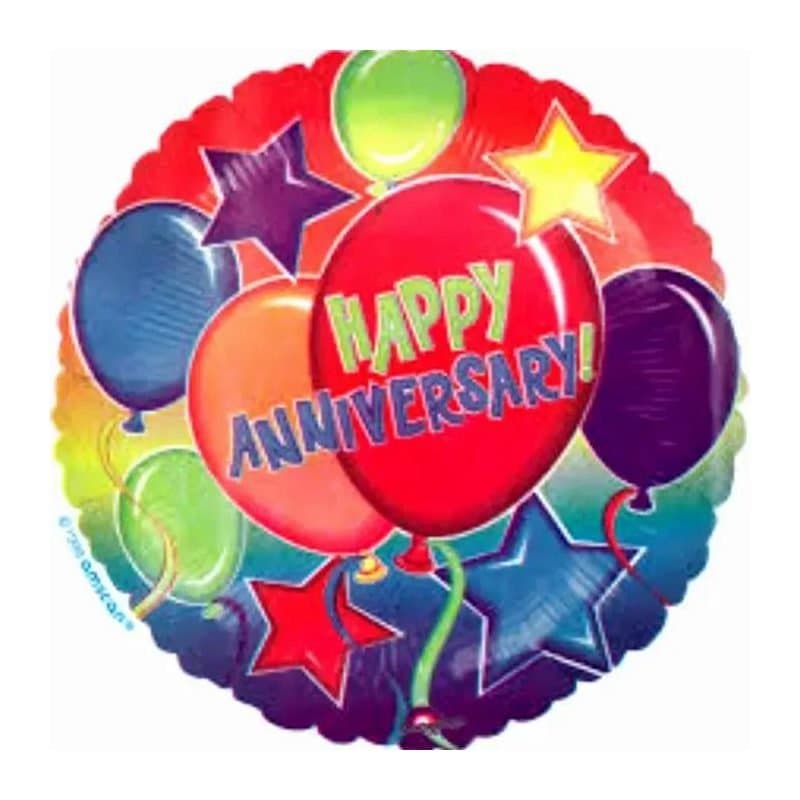 18" Foil Balloon - "HAPPY ANNIVERSARY"
