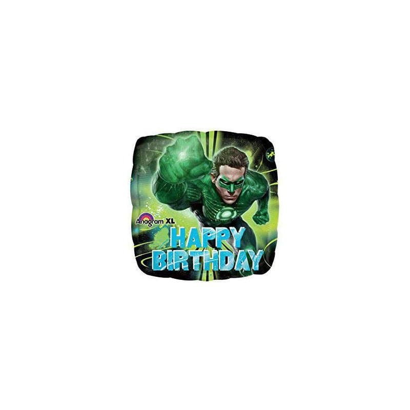 18" Foil Balloon - "HAPPY BIRTHDAY" Green Lantern, Round