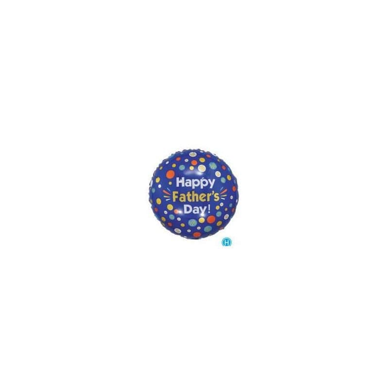 18" Foil Balloon - Happy Father's Day Blue