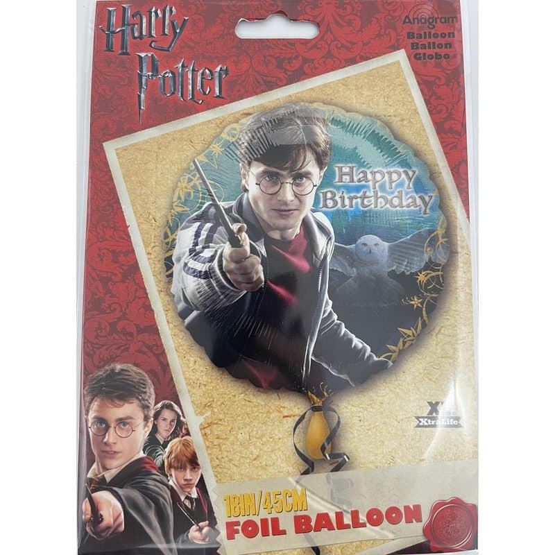 18" Foil Balloon - Harry Potter "Happy Birthday", Round