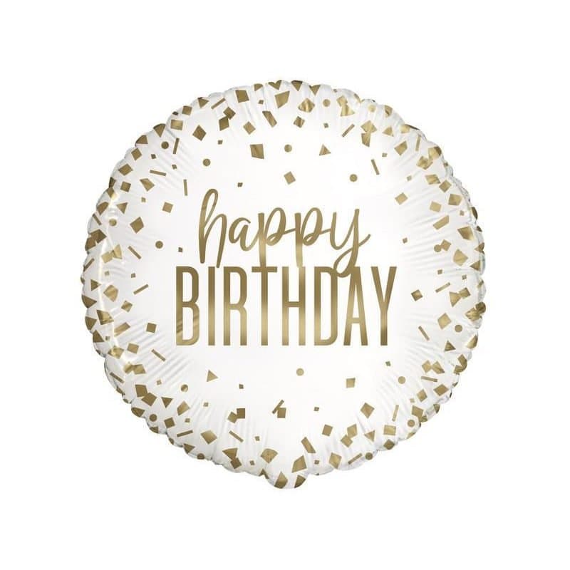 18" Foil Balloon - HBD Golf Confetti