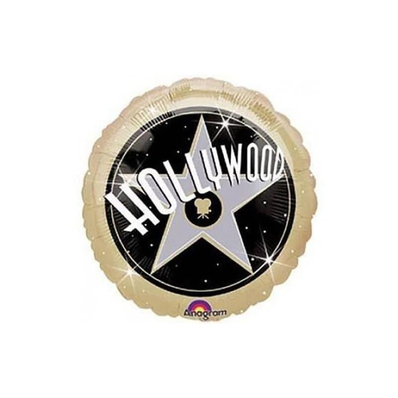 18" Foil Balloon - Hollywood Star and "Hollywood"