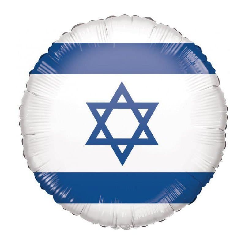 18" Foil Balloon - Israel Flag