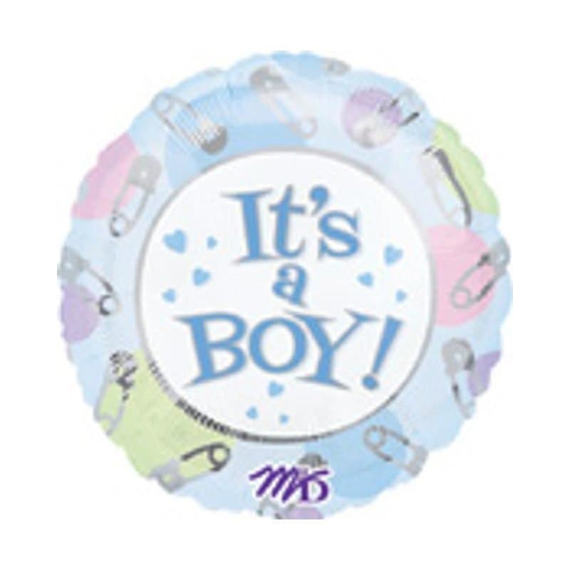 18" Foil Balloon - It's A Boy, Round