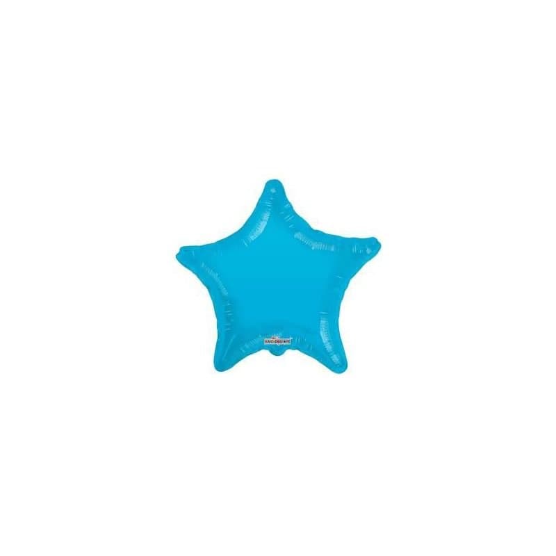 18" Foil Balloon - Light Blue, Star Shape