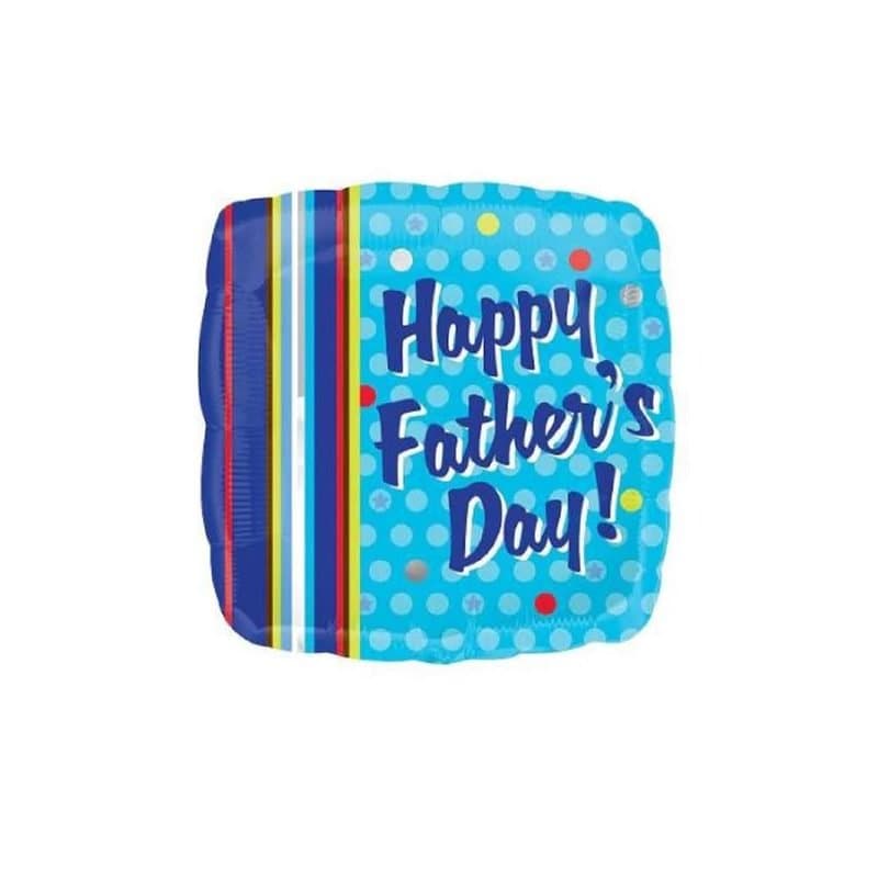 18" Happy Father's Day Blue Foil