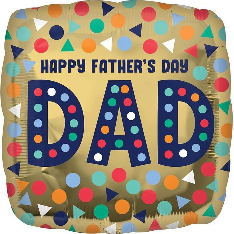 18" Happy Father's Day DAD Foil