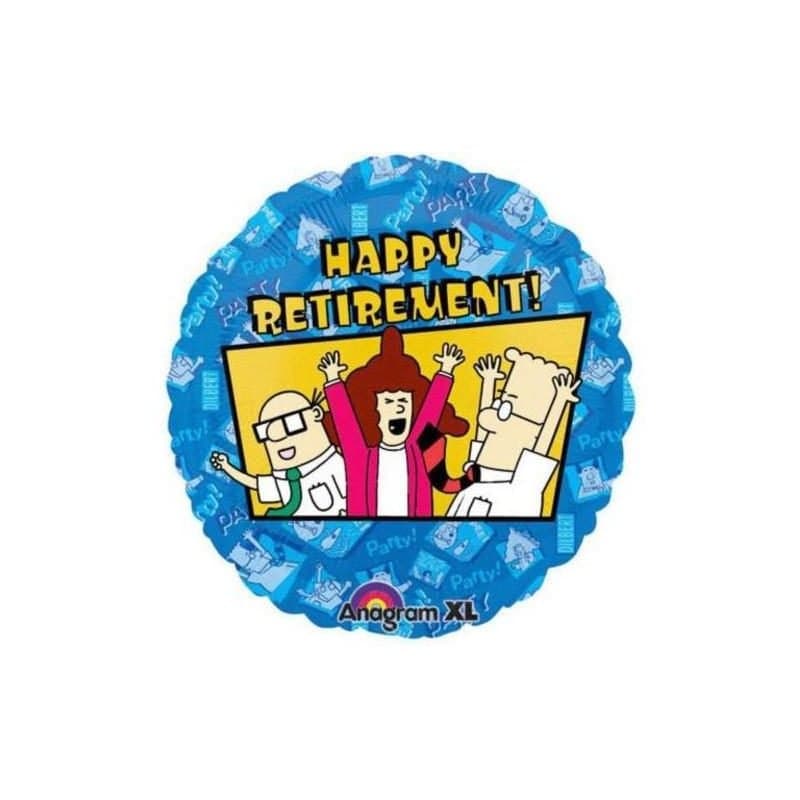 18" Happy Retirement Dilbert! Foil