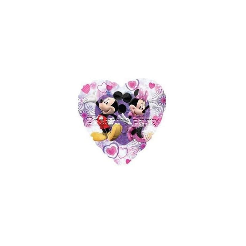 18" Mickey & Minnie Heart Foil