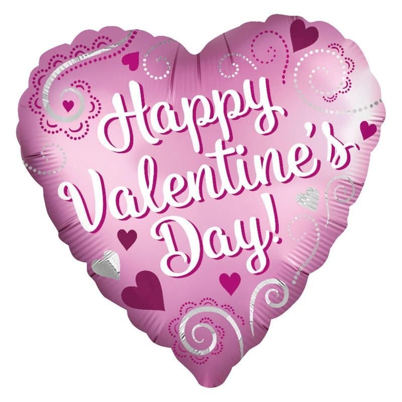 18" Valentines Day Heart Pink Foil