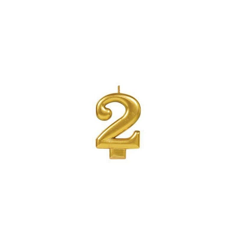 #2 Gold Metallic Candle