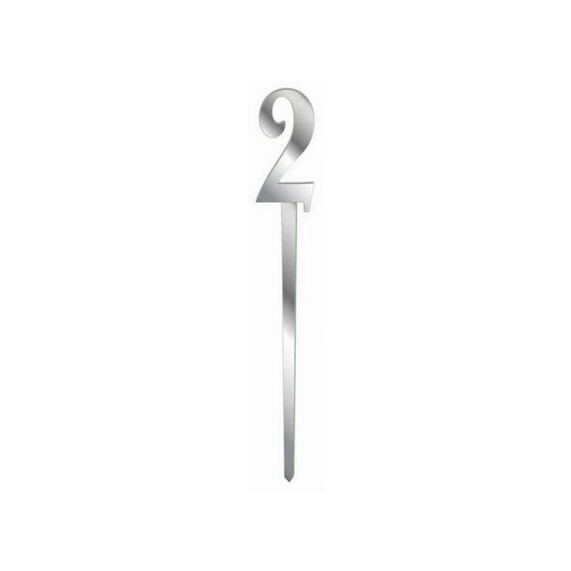 #2 - Silver Acrylic Cake Topper