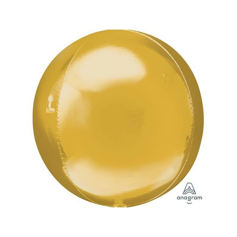 21" Orbz Balloon - Gold, Jumbo