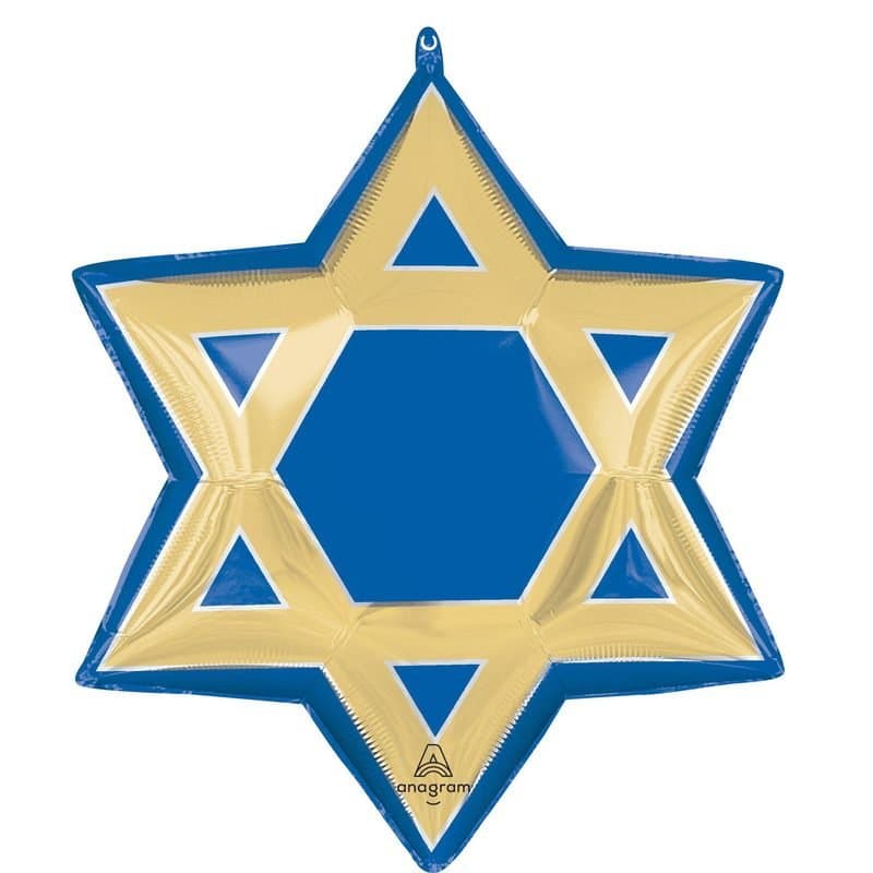 21"x 24" Star Of David Foil Balloon