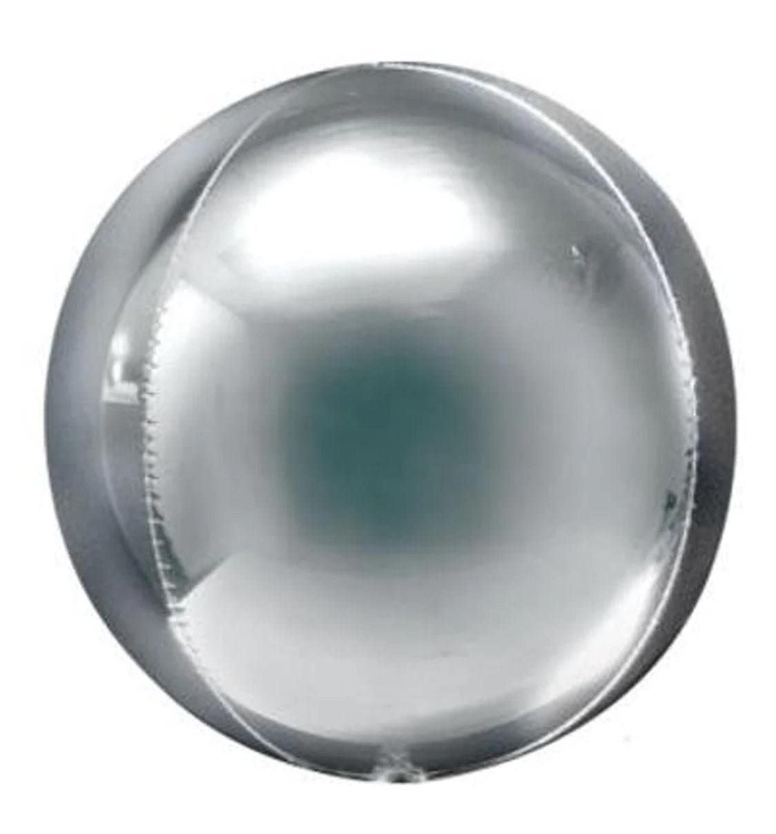 15" Orb Balloon - Silver