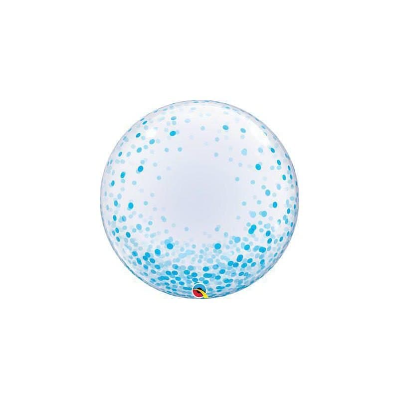 24" Blue Confetti Bubble