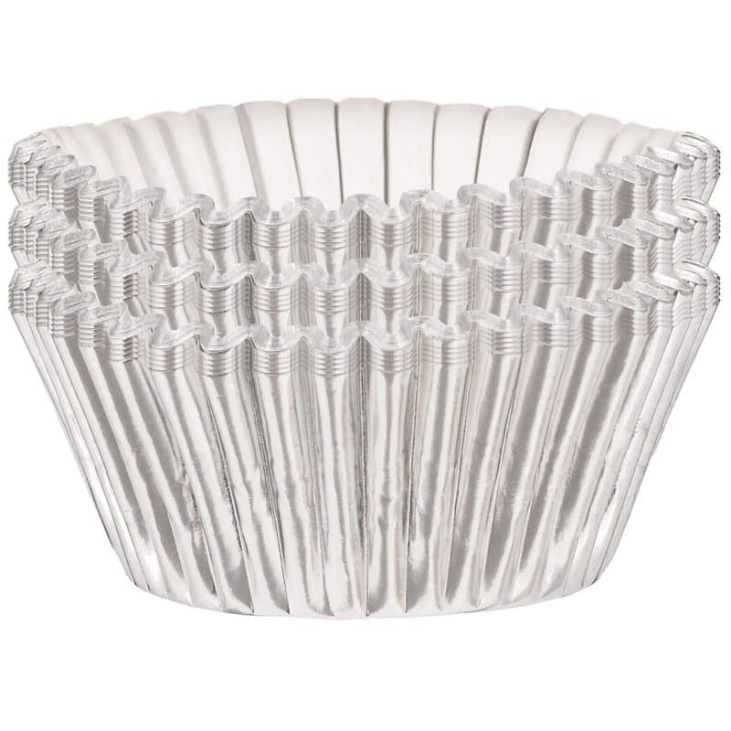 24pcs - Baking Cups - Silver