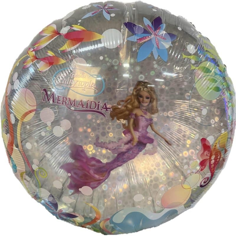 26" Clear Balloon - Barbie Fairytopia: Mermadia, 3D, Prismatic BG, Round