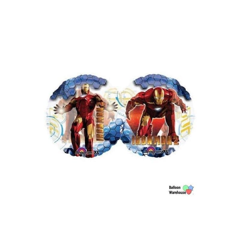26" Clear Balloon - Iron Man 2, Two Sided, Round