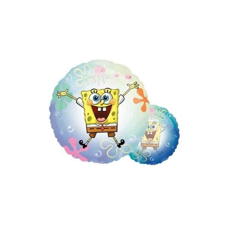 26" Clear Balloon - SpongeBob, 2-Sided, SeeThru, Round