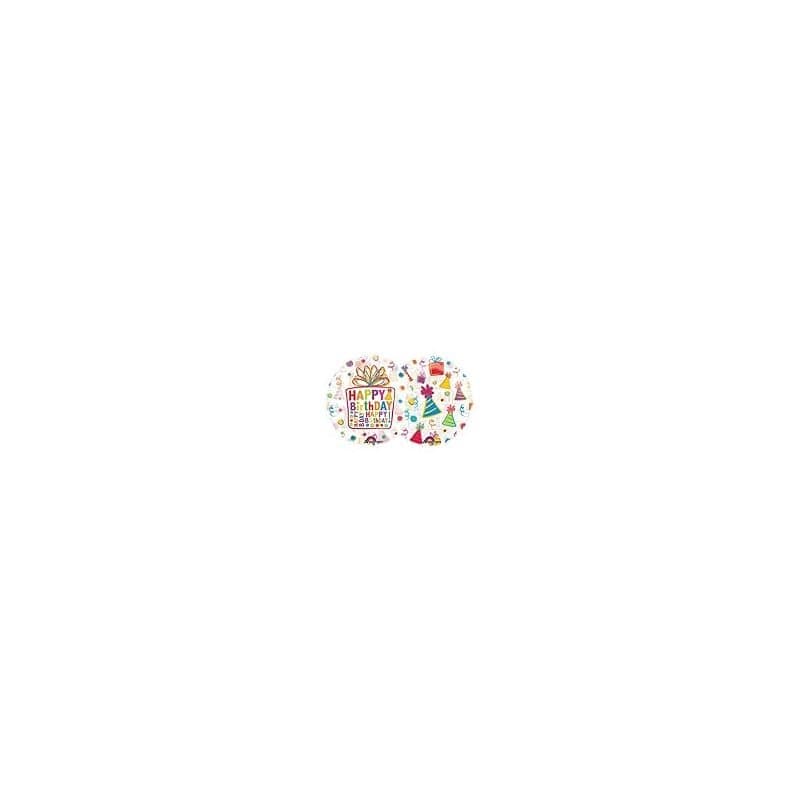 26" Clear Happy Birthday