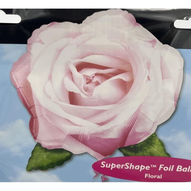 27" Foil Balloon - Pink Rose, Super Shape