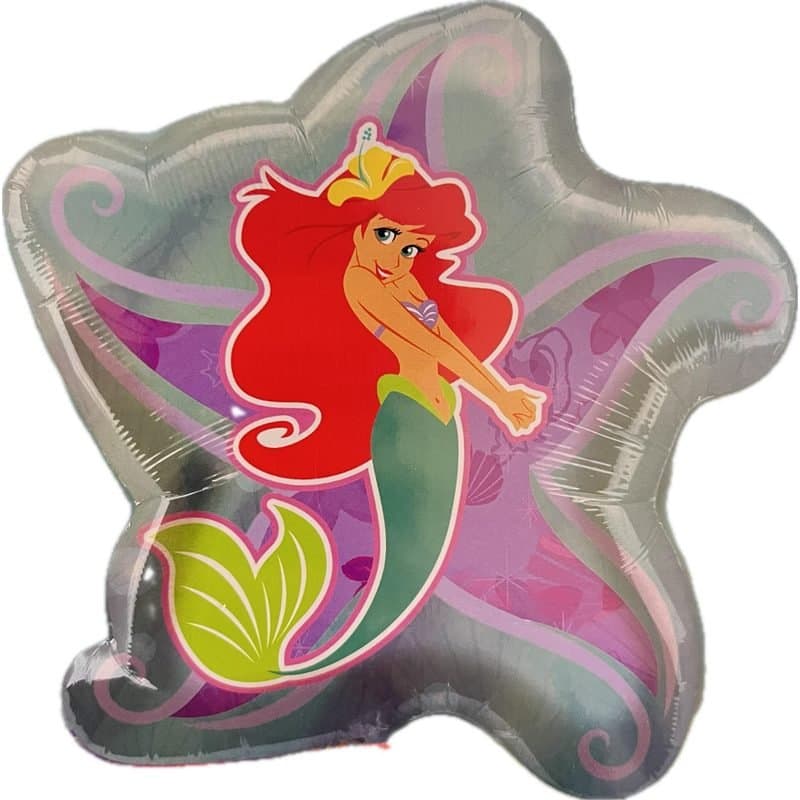 27" Foil Balloon - The Little Mermaid, Super Shape, 27" x 27"